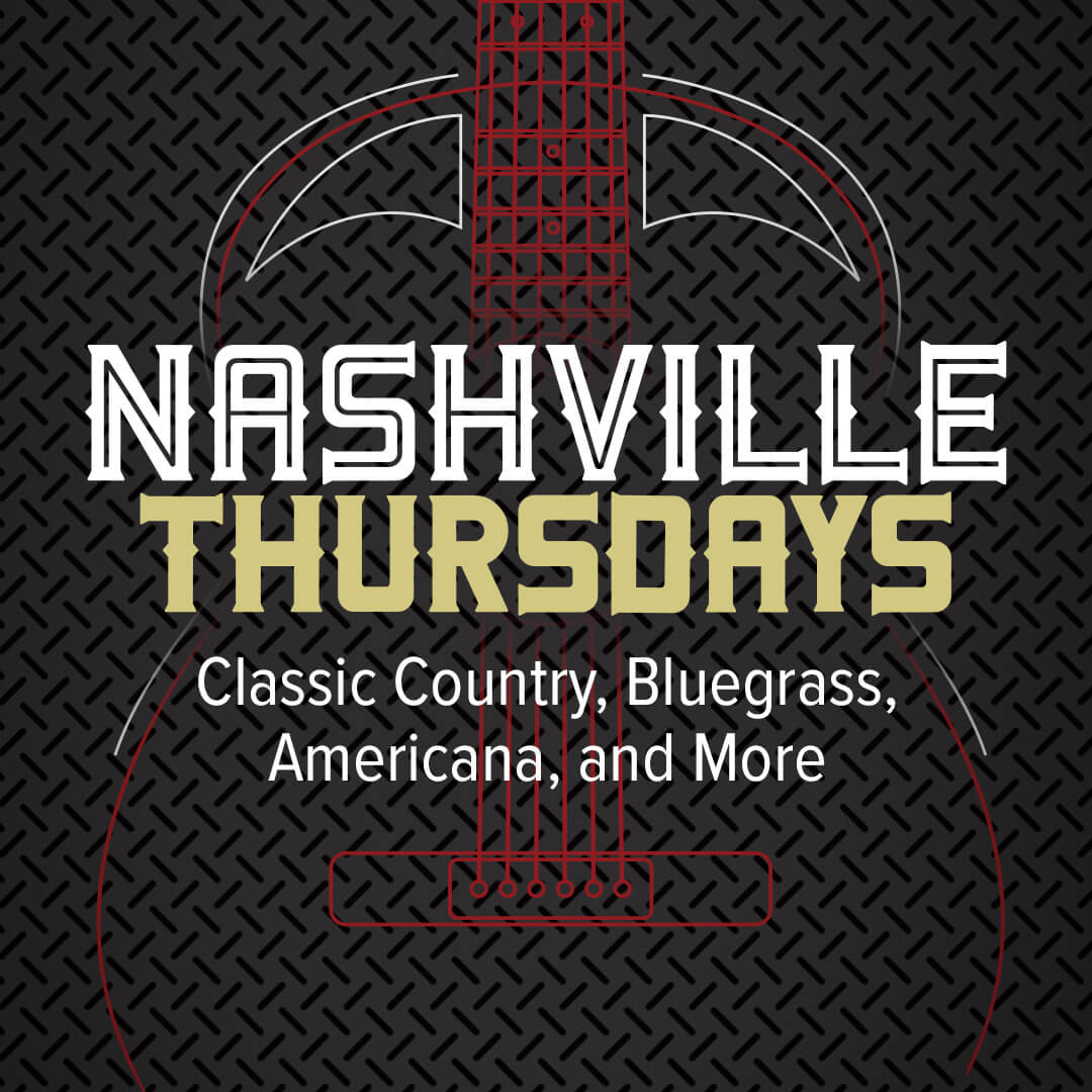 Join us every Thursday for the best in local and regional artists playing classic country, bluegrass, americana and more!