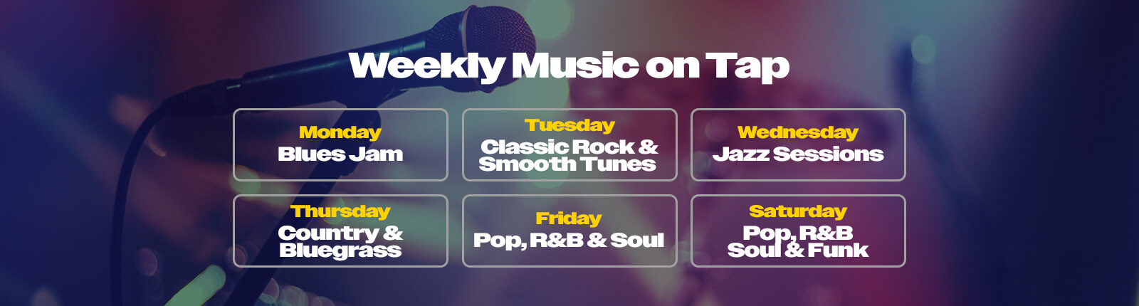 Weekly Music Schedule