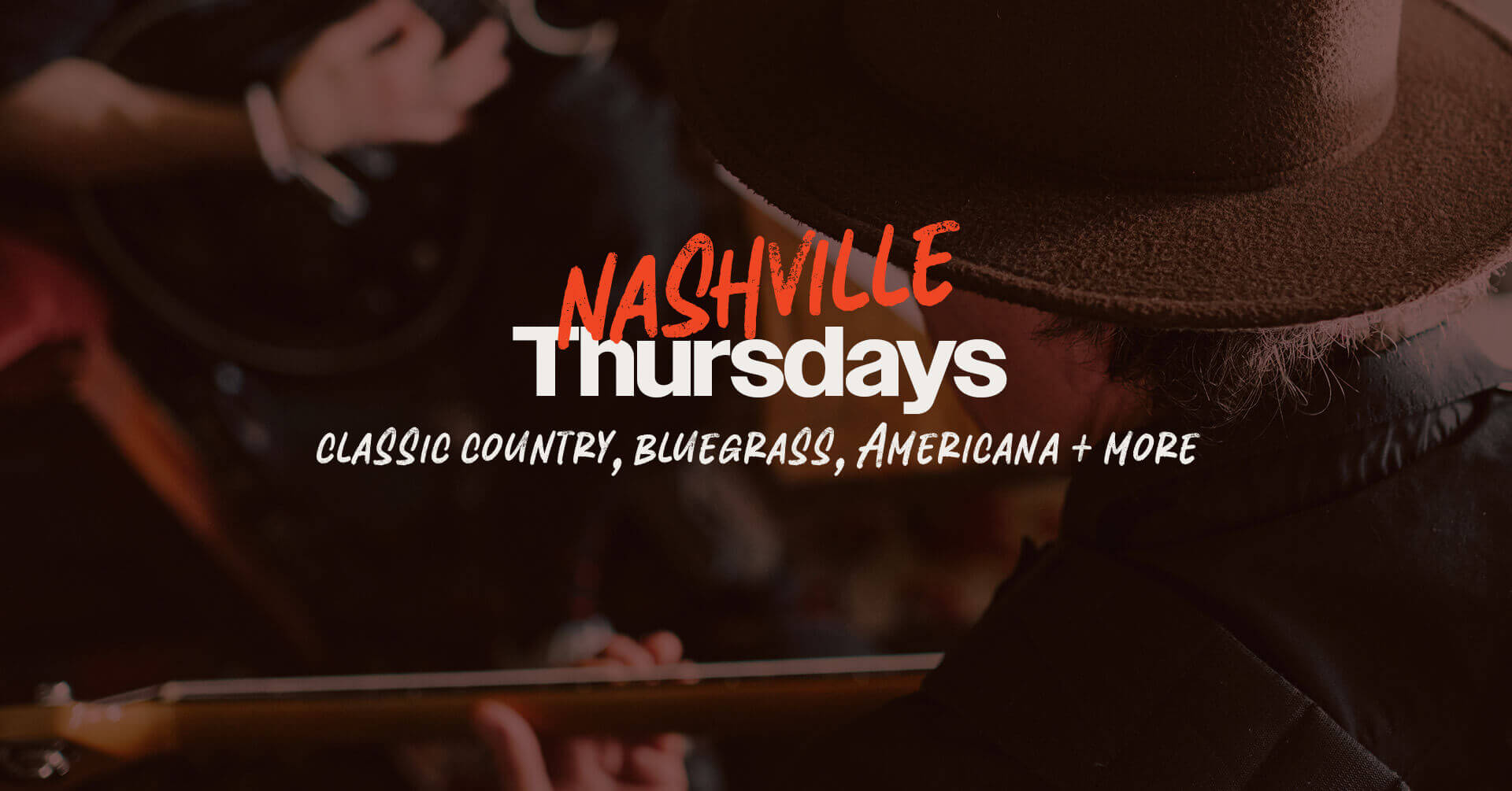 Join us every Thursday for the best in local and regional artists playing classic country, bluegrass, americana and more!