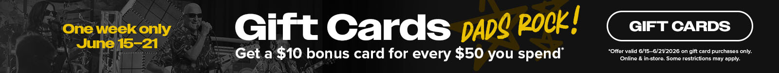 Gift Cards for Dad