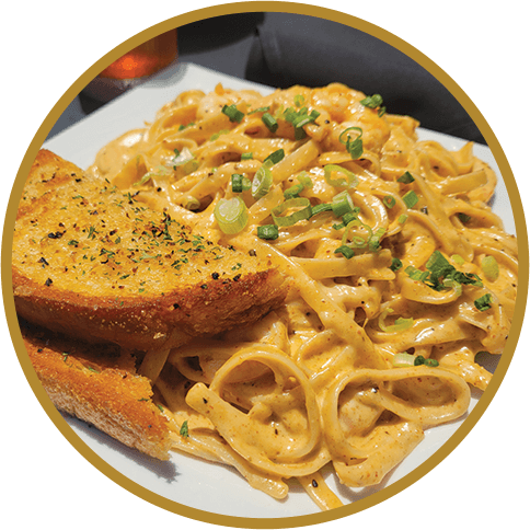 Blackened Shrimp Alfredo*